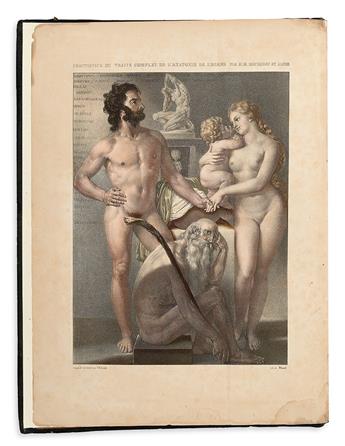 BOURGERY, JEAN-BAPTISTE-MARC. Descriptive or Physiological Anatomy . . . Volume the First. 1832 [i. e., 1833] + Atlas.  1833